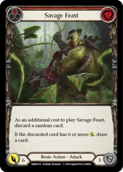 Savage Feast (Red) [RNR010-R] (Rhinar Hero Deck)1st Edition Normal(Savage Feast Red Rnr010 R 1st Edition Normal)