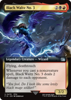 Magic The Gathering Black Waltz No. 3 (Extended Art) [FINAL FANTASY](Black Waltz No 3 Extended Art Final Fantasy)