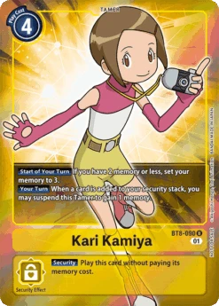 Kari Kamiya [BT8-090] (Alternative Art - Box Topper) [New Awakening](Kari Kamiya Bt8 090 Alternative Art Box Topper New Hero)