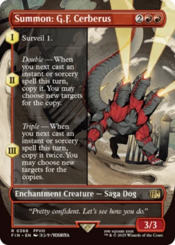 Magic The Gathering Summon: G.F. Cerberus (Borderless) [FINAL FANTASY](Summon G F Cerberus Borderless Final Fantasy)