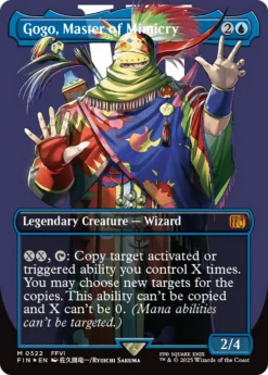 Magic The Gathering Gogo, Master Of Mimicry (Borderless) (Surge Foil) [FINAL FANTASY](Gogo Master Of Mimicry Borderless Surge Foil Final Fantasy)