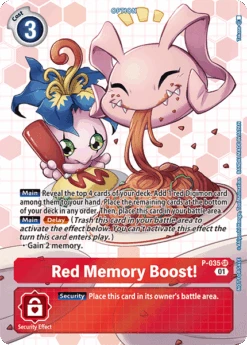 Red Memory Boost! [P-035] (Box Promotion Pack - Next Adventure) [Promotional Cards](Red Memory Boost P 035 Box Promotion Pack Next Adventure Promotional Cards)
