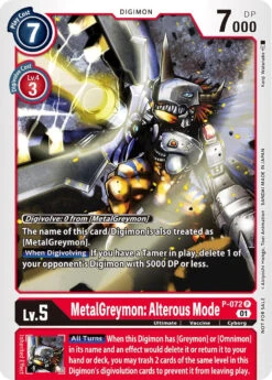 MetalGreymon: Alterous Mode [P-072] (Update Pack) [Promotional Cards](Metalgreymon Alterous Mode P 072 Update Pack Promotional Cards)