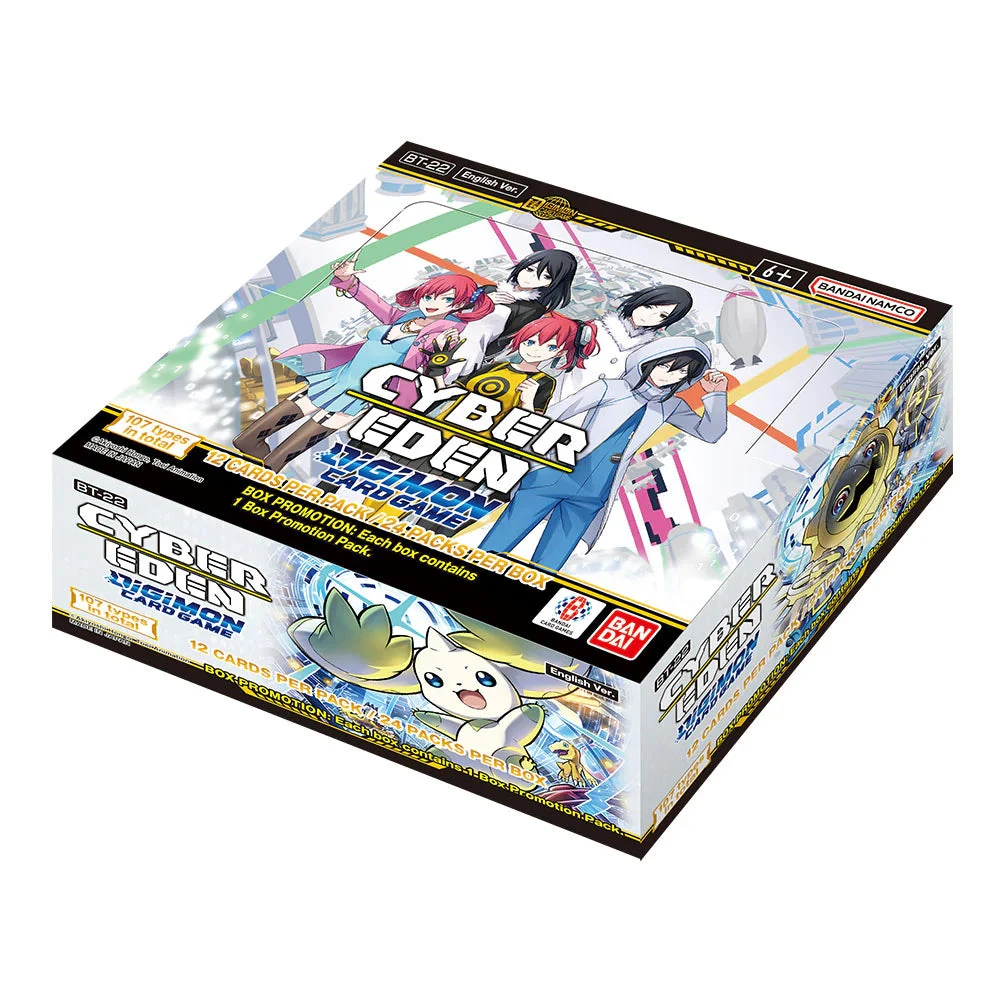 Digimon Card Game - Cyber Eden (BT-22) Booster Box(Digimon card game bt 22 booster box) Bandai Digimon Card Game - Cyber Eden (BT-22) Booster Box(Digimon Card Game Bt 22 Booster Box) -Games Portal Store 41b2c14cefa9494e87d4733c9fd989bf Original