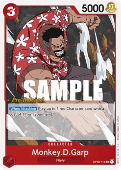 Bandai Monkey.D.Garp [Pillars Of Strength Pre-Release Cards](Monkey D Garp Pillars Of Strength Pre Release Cards)