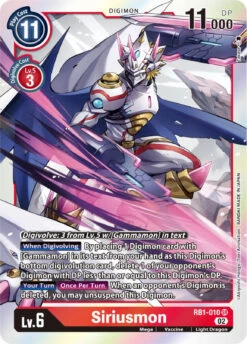 Siriusmon [RB1-010] [Resurgence Booster](Siriusmon Rb1 010 Resurgence Booster)
