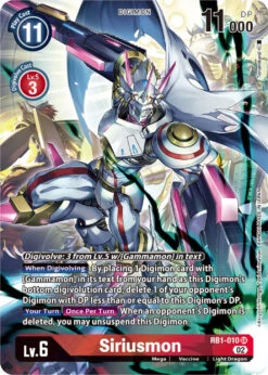 Siriusmon [RB1-010] (Alternate Art) [Resurgence Booster](Siriusmon Rb1 010 Alternate Art Resurgence Booster)