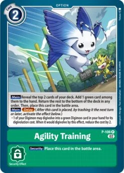 Agility Training [P-106] (Blast Ace Box Topper) [Promotional Cards](Agility Training P 106 Blast Ace Box Topper Promotional Cards)