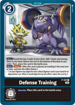 Defense Training [P-107] (Blast Ace Box Topper) [Promotional Cards](Defense Training P 107 Blast Ace Box Topper Promotional Cards)