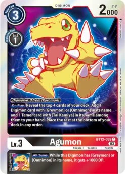 Agumon [BT12-059] (Official Tournament Pack Vol.11) [Across Time](Agumon Bt12 059 Official Tournament Pack Vol 11 Across Time)