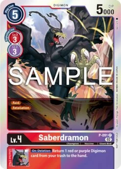 Saberdramon [P-091] - P-091 (3rd Anniversary Update Pack) [Promotional Cards](Saberdramon P 091 P 091 3rd Anniversary Update Pack Promotional Cards)