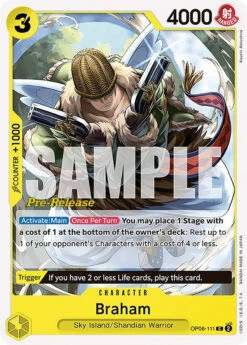 Bandai Braham [Wings Of The Captain Pre-Release Cards](Braham Wings Of The Captain Pre Release Cards)