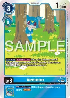 Veemon [P-117] (Beginning Observer Pre-Release) [Promotional Cards](Veemon P 117 Beginning Observer Pre Release Promotional Cards)