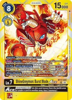 ShineGreymon: Burst Mode ACE [BT17-041] [Secret Crisis](Shinegreymon Burst Mode Ace Bt17 041 Secret Crisis)