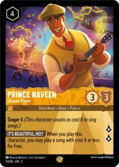 Disney Prince Naveen - Ukulele Player (3/204) [Shimmering Skies](Prince Naveen Ukulele Player 3 204 Shimmering Skies)