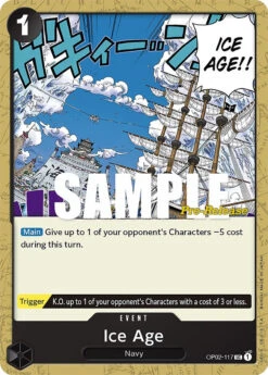 Bandai Ice Age [Paramount War Pre-Release Cards](Ice Age Paramount War Pre Release Cards)
