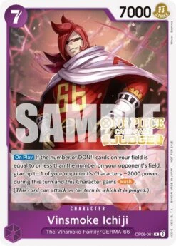 Bandai Vinsmoke Ichiji (Judge Pack Vol. 5) [One Piece Promotion Cards](Vinsmoke Ichiji Judge Pack Vol 5 One Piece Promotion Cards)