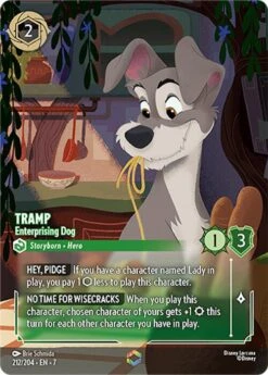 Disney Tramp - Enterprising Dog (Enchanted) (212/204) [Archazia's Island](Tramp Enterprising Dog Enchanted 212 204 Archazias Island)