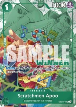 Bandai Scratchmen Apoo (Winner Pack 2025 Vol. 2) [One Piece Promotion Cards](Scratchmen Apoo Winner Pack 2025 Vol 2 One Piece Promotion Cards)