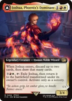 Magic The Gathering Joshua, Phoenix's Dominant (Extended Art) [FINAL FANTASY](Joshua Phoenixs Dominant Extended Art Final Fantasy Through The Ages)