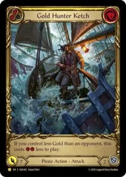 Gold Hunter Ketch (Treasure) [SEA165] (High Seas)Cold Foil(Gold Hunter Ketch Treasure Sea165 High Seas Cold Foil)