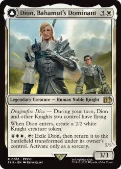 Magic The Gathering Dion, Bahamut's Dominant // Bahamut, Warden Of Light [FINAL FANTASY](Dion Bahamuts Dominant Final Fantasy)