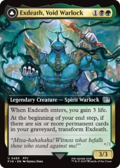 Magic The Gathering Exdeath, Void Warlock // Neo Exdeath, Dimension's End (Extended Art) [FINAL FANTASY](Exdeath Void Warlock Extended Art Final Fantasy)