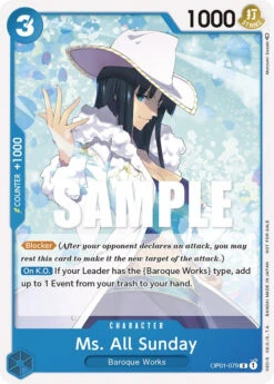 Bandai Ms. All Sunday (Promotion Pack 2023) [One Piece Promotion Cards](Ms All Sunday Promotion Pack 2023 One Piece Promotion Cards)