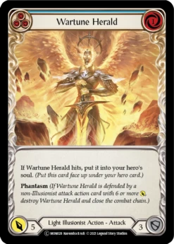 Wartune Herald (Blue) [U-MON028-RF] (Monarch Unlimited)Unlimited Rainbow Foil(Wartune Herald Blue Rainbow Foil U Mon028 Rf Unlimited Edition Rainbow Foil)