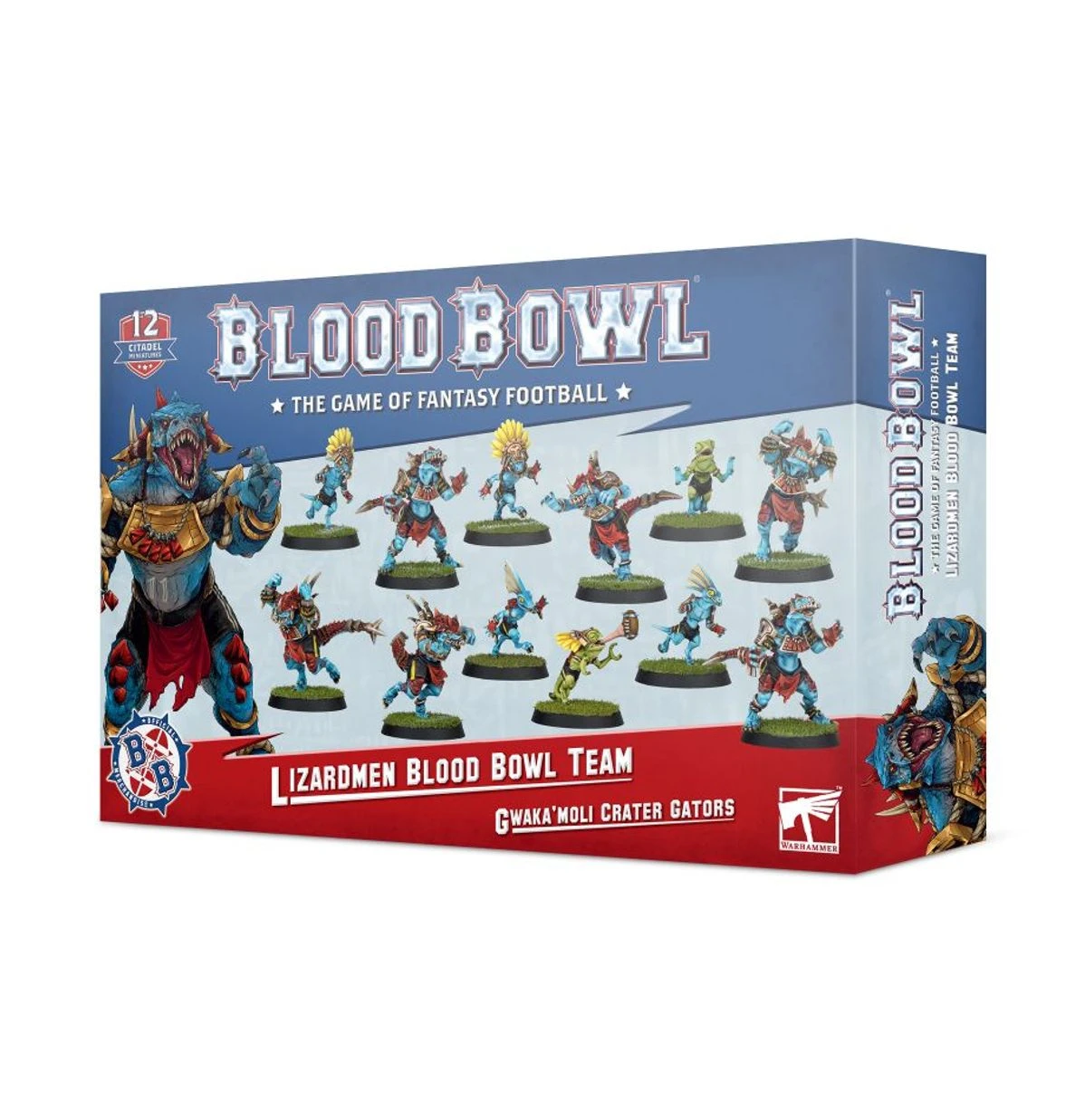 Gwaka'moli Crater Gators - Lizardmen Blood Bowl Team(Blood bowl lizardmen team) Games Workshop Gwaka'moli Crater Gators - Lizardmen Blood Bowl Team(Blood Bowl Lizardmen Team) -Games Portal Store BBLizard