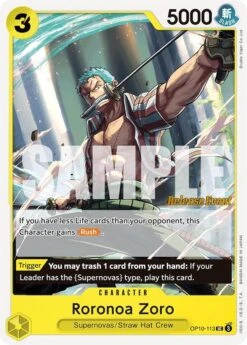 Bandai Roronoa Zoro [Royal Blood Release Event Cards](Roronoa Zoro Royal Blood Release Event Cards)