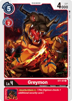 Greymon [ST1-07] (Alternate Art) [Starter Deck: Gaia Red](Greymon St1 07 Alternate Art Gaia Red)