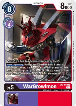 WarGrowlmon [EX3-062] [Draconic Roar](Wargrowlmon Ex3 062 Draconic Roar)