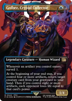 Magic The Gathering Golbez, Crystal Collector (Borderless) (Surge Foil) [FINAL FANTASY](Golbez Crystal Collector Borderless Surge Foil Final Fantasy)