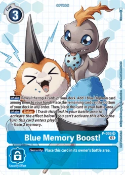 Blue Memory Boost! [P-036] (Box Promotion Pack - Next Adventure) [Promotional Cards](Blue Memory Boost P 036 Box Promotion Pack Next Adventure Promotional Cards)