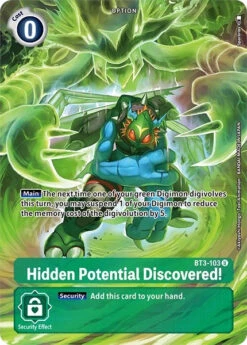 Hidden Potential Discovered! [BT3-103] (Alternate Art) [Dimensional Phase](Hidden Potential Discovered Bt3 103 Alternate Art Dimensional Phase)