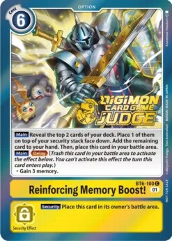 Reinforcing Memory Boost! [BT6-100] (Judge Pack 3) [Double Diamond Promos](Reinforcing Memory Boost Bt6 100 Judge Pack 3 Double Diamond Promos)