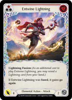 Entwine Lightning (Red) [U-ELE100] (Tales Of Aria Unlimited)Unlimited Rainbow Foil(Entwine Lightning Red U Ele100 Unlimited Rainbow Foil)