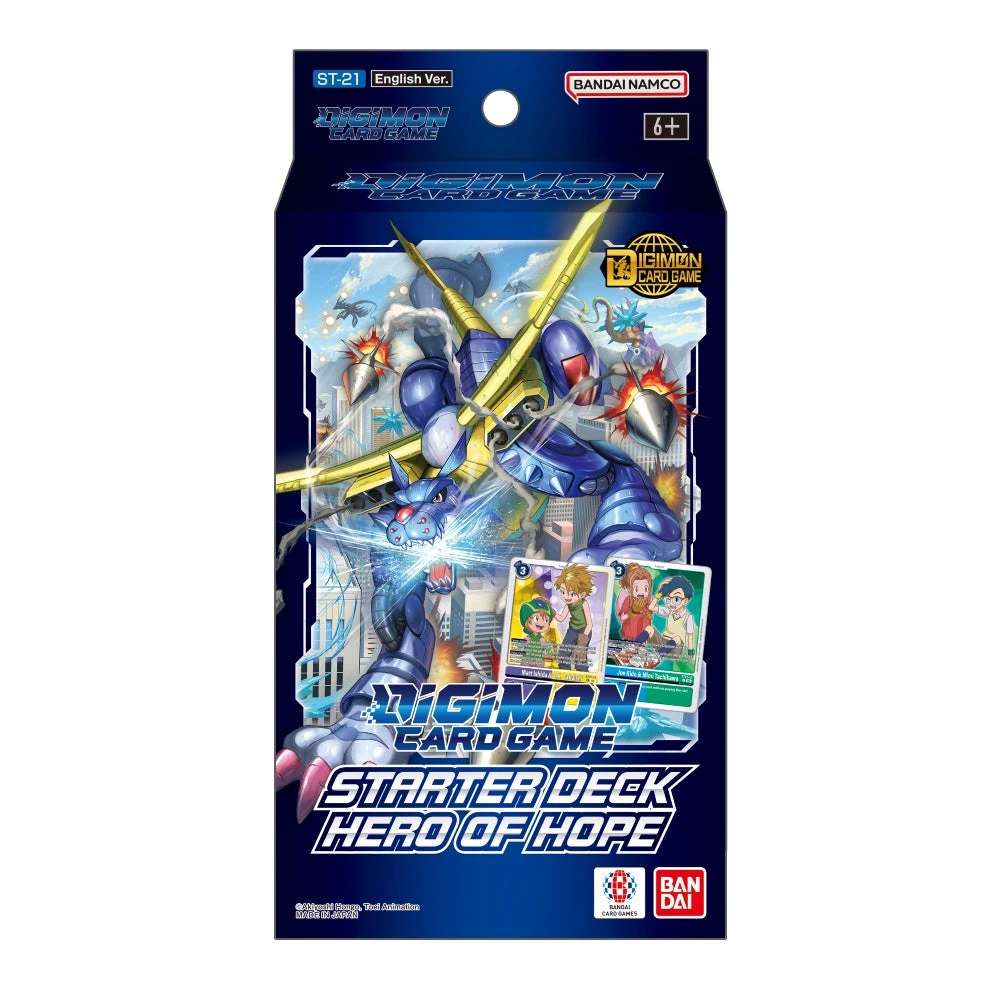 Digimon Card Game - Hero of Hope Starter Set (ST21)(Digimon card game hero of hope starter set st21) Bandai Digimon Card Game - Hero Of Hope Starter Set (ST21)(Digimon Card Game Hero Of Hope Starter Set St21) -Games Portal Store e st21 pkg d