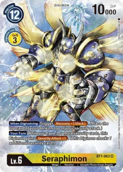 Seraphimon [BT1-063] (Alternate Art) [Dimensional Phase](Seraphimon Bt1 063 Alternate Art Dimensional Phase)