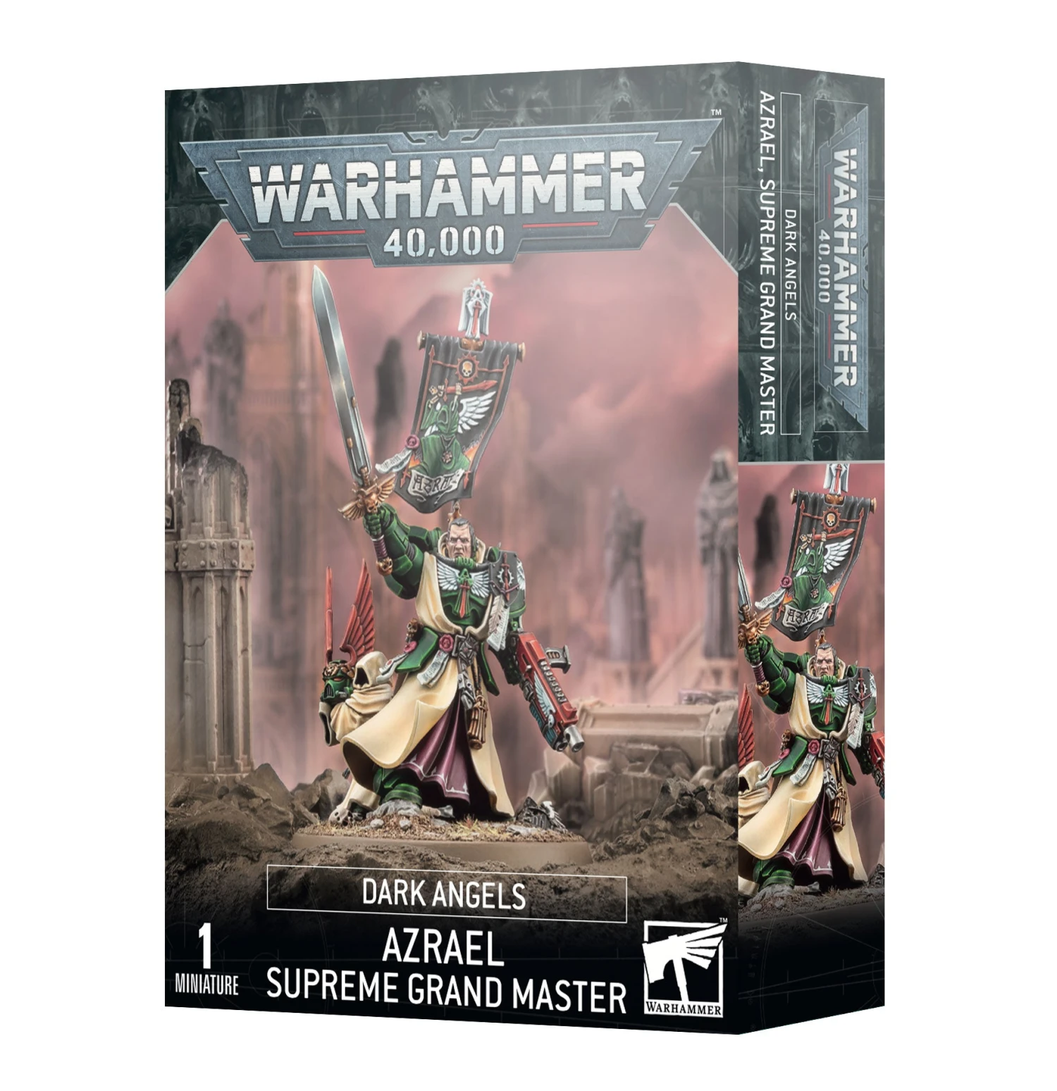Dark Angels - Azrael Supreme Grand Master(Dark angels azrael) Games Workshop Dark Angels - Azrael Supreme Grand Master(Dark Angels Azrael) -Games Portal Store https trade.games workshop.com assets 2023 04 TR 44 18 99120101379 DarkAngelsAzrael SupremeGrandMaster