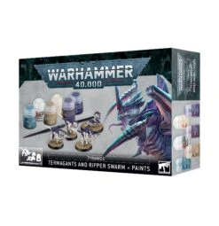 Games Workshop Tyranids: Termagants And Ripper Swarm + Paints Set(Tyranids Termagants And Ripper Swarm Paints Set)