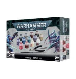 Games Workshop Warhammer 40,000: Paints + Tools Set (2023)(Warhammer 40 000 Paints Tools Set 2023)