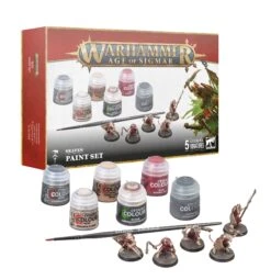 Games Workshop Age Of Sigmar - Skaven + Paint Set(Age Of Sigmar Skeven Paint Set)